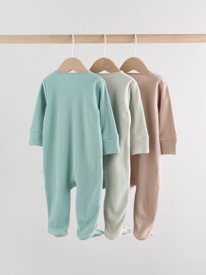 Minerals Baby Sleepsuits 3 Pack (0-2yrs)