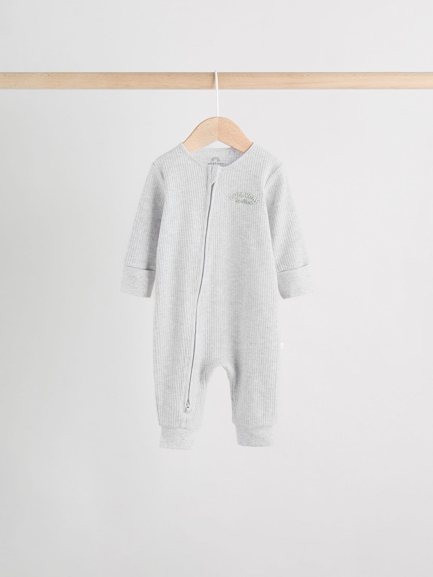 Green/Grey Baby Two Way Zip Footless Sleepsuits 4 Pack (0mths-3yrs)