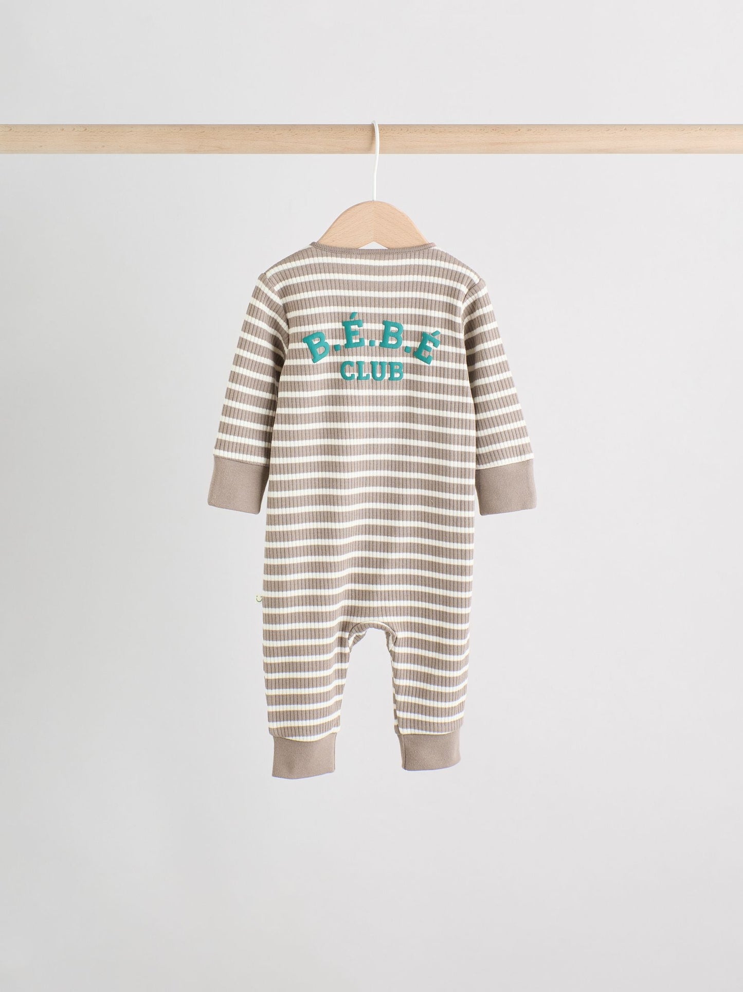 Green/Grey Baby Two Way Zip Footless Sleepsuits 4 Pack (0mths-3yrs)