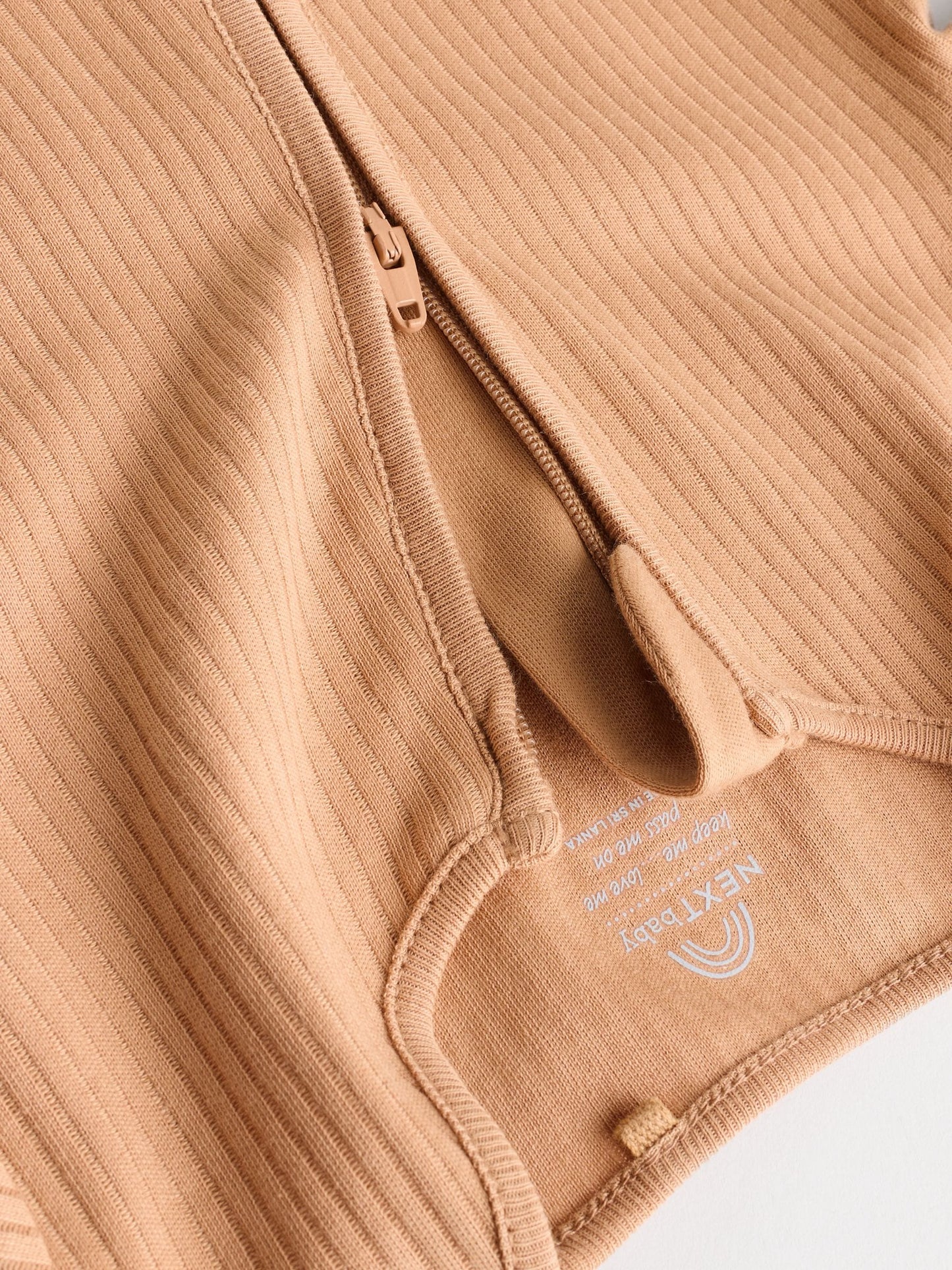 Brown Two Way Zip Baby Footless Sleepsuits 3 Pack (0mths-3yrs)