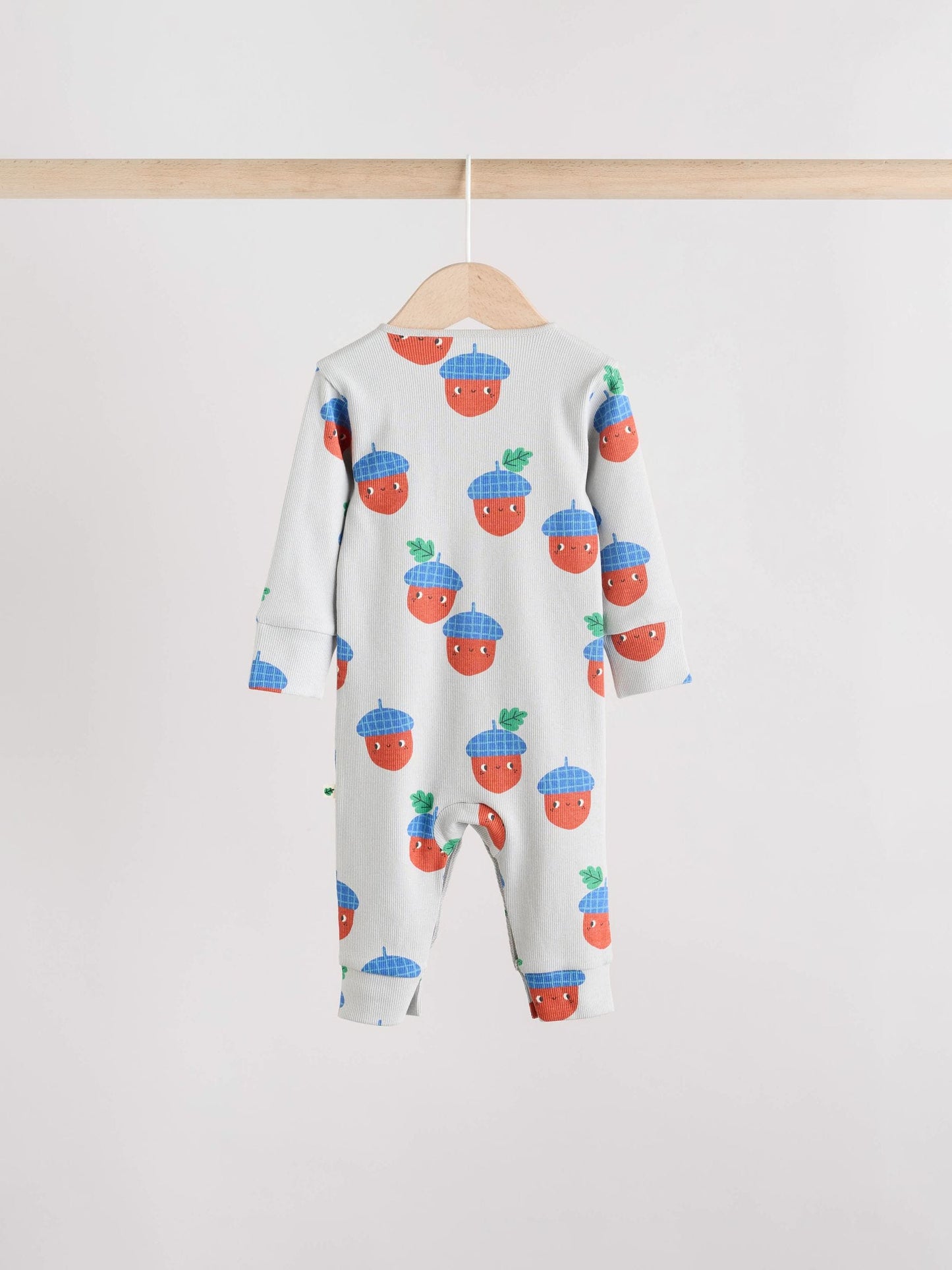 Green Autumn Pumpkin Baby Footless Sleepsuits 3 Pack (0mths-3yrs)