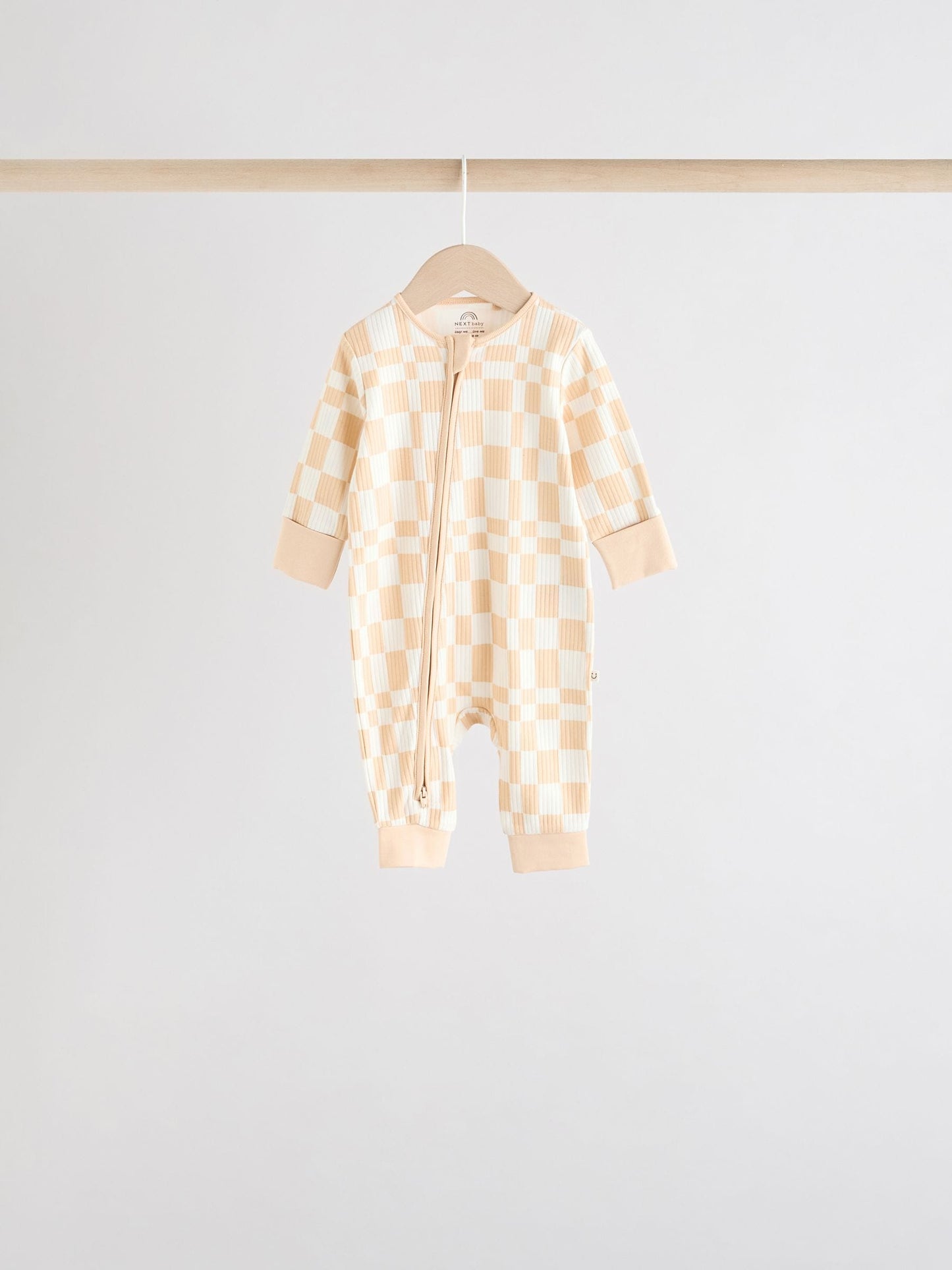 Brown 5 Pack Baby Two Way Zip Footless Sleepsuits (0mths-3yrs)