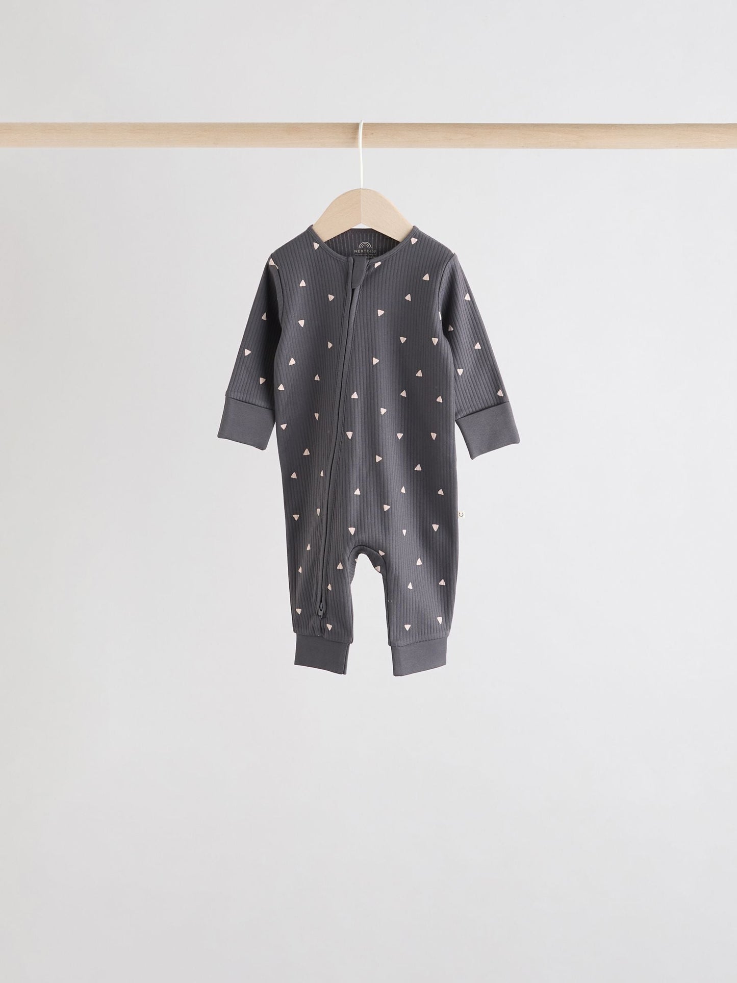 Brown 5 Pack Baby Two Way Zip Footless Sleepsuits (0mths-3yrs)