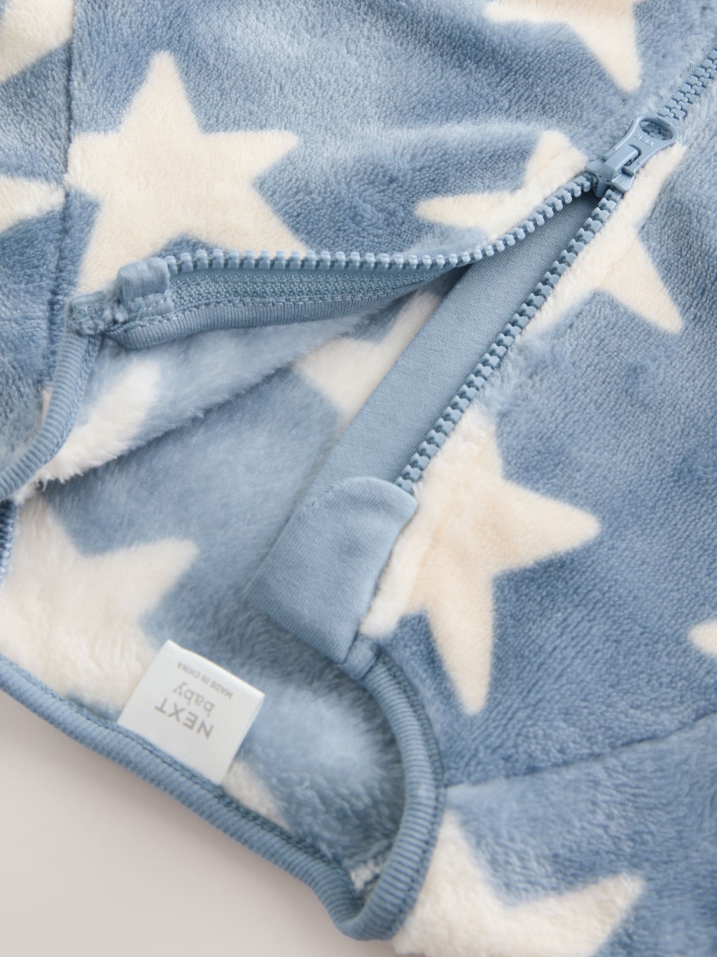 Blue Star Fleece Baby Sleepsuit