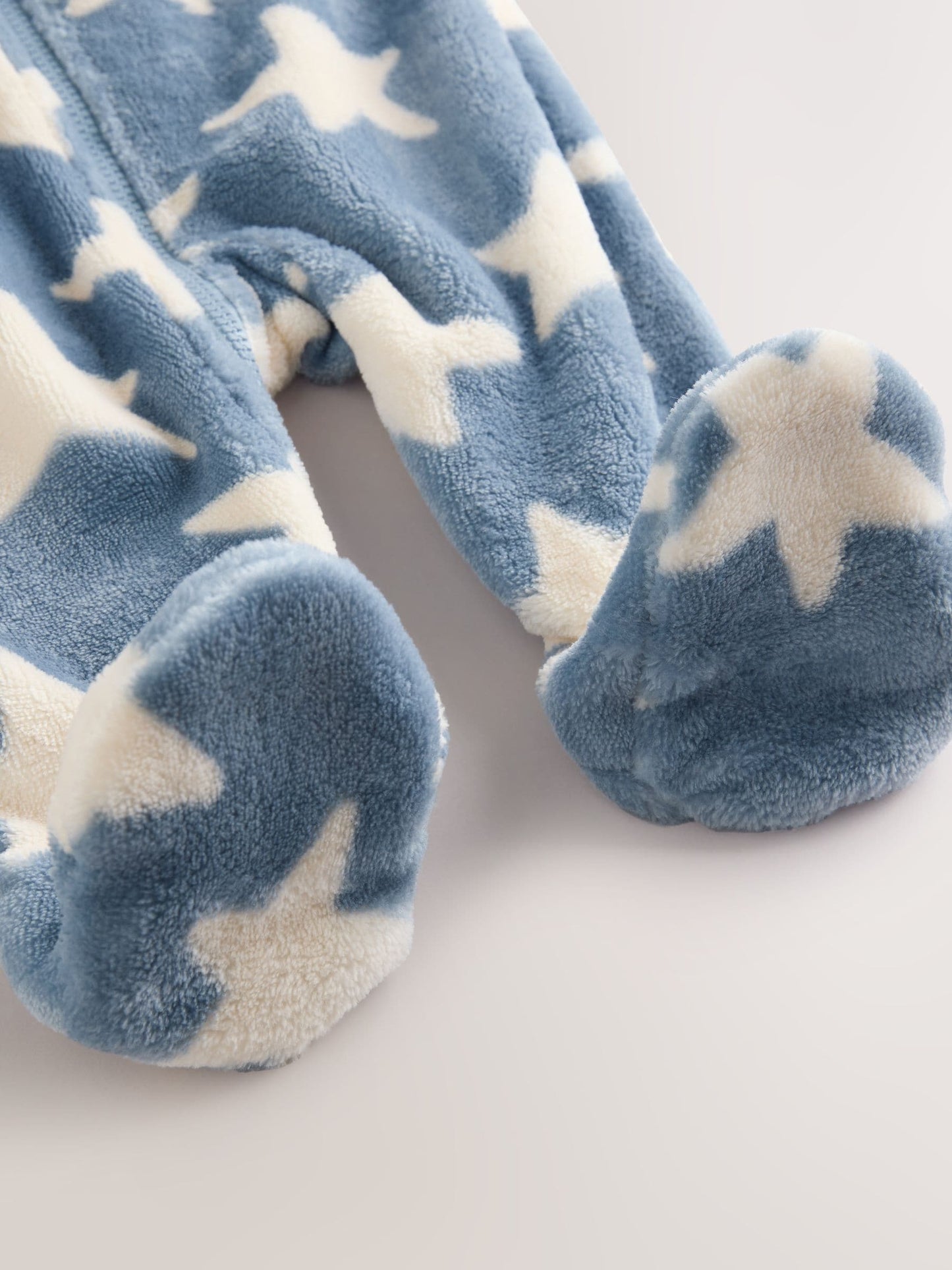 Blue Star Fleece Baby Sleepsuit