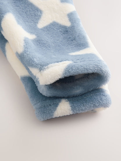 Blue Star Fleece Baby Sleepsuit