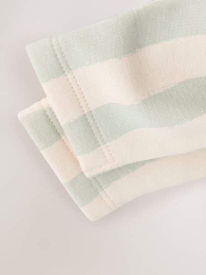 Sage Green Milk Club Baby Fleece Lined Sleepsuit