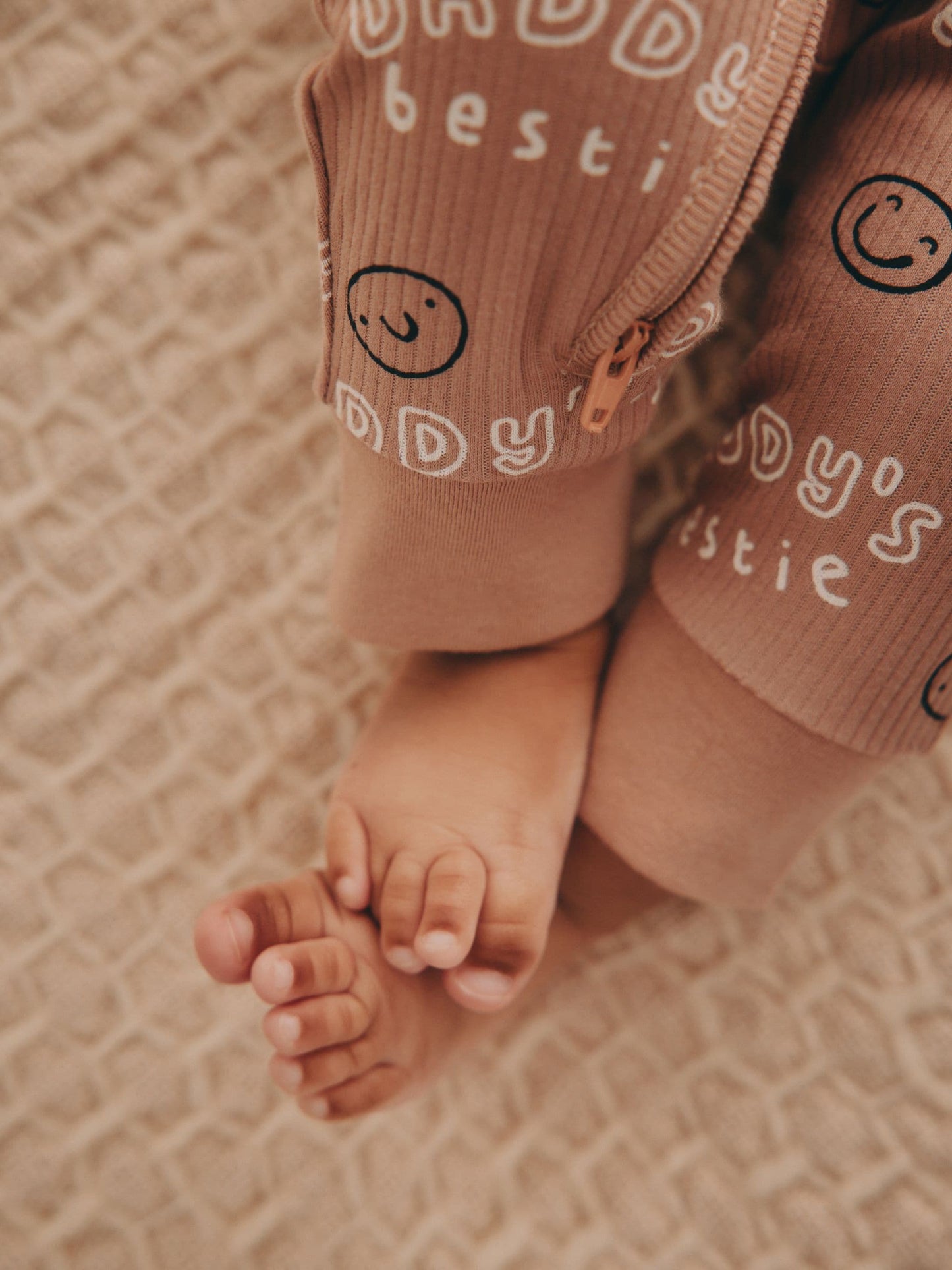 Neutral Family Two Way Zip Footless Baby Sleepsuit (0-18mths) image 5