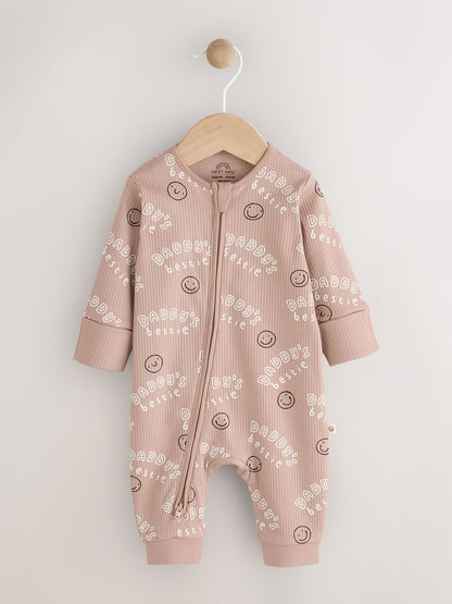 Neutral Family Two Way Zip Footless Baby Sleepsuit (0-18mths) image 6