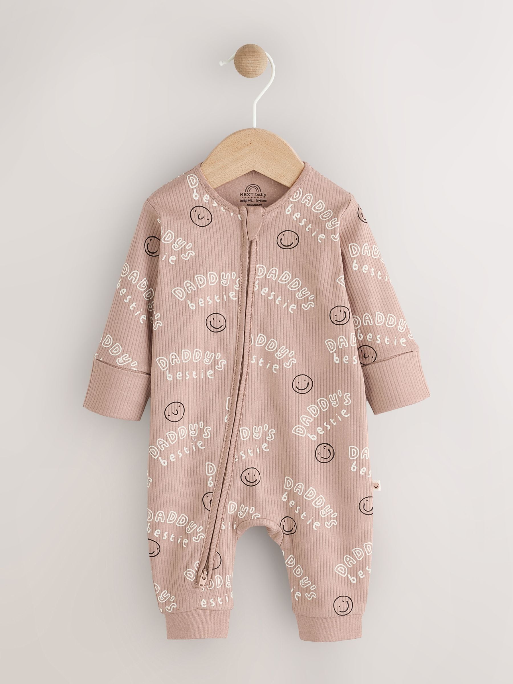 Neutral Family Two Way Zip Footless Baby Sleepsuit (0-18mths) image 6