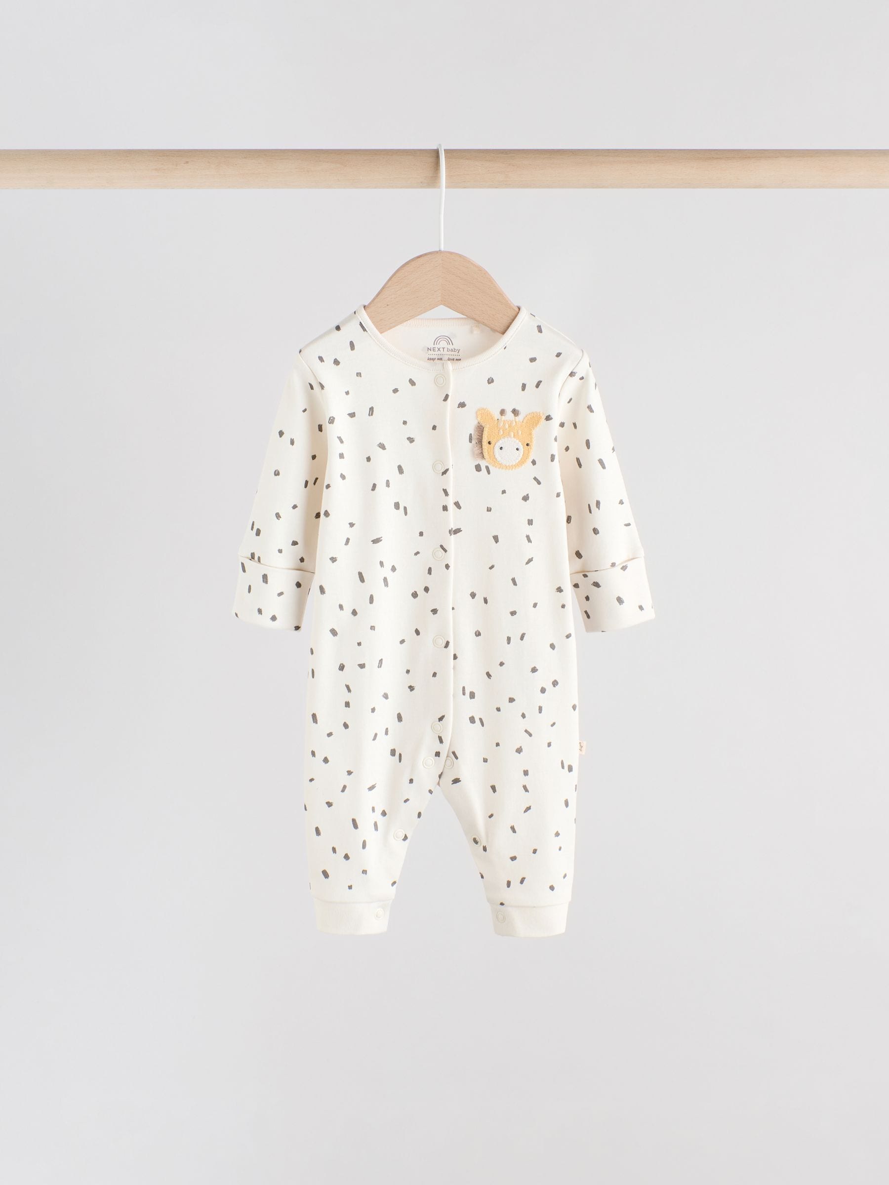 Neutral Baby Footless Character Sleepsuits 3 Pack (0mths-3yrs) image 2
