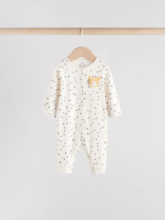 Neutral Baby Footless Character Sleepsuits 3 Pack (0mths-3yrs) image 2