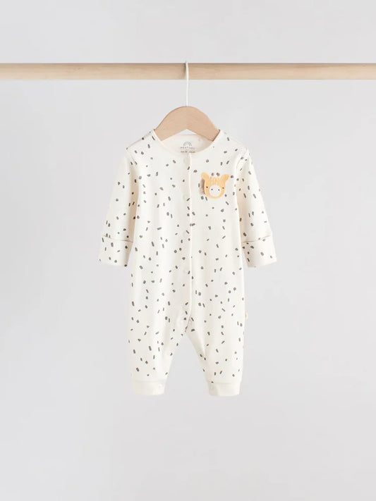 Neutral Baby Footless Character Sleepsuits 3 Pack (0mths-3yrs)