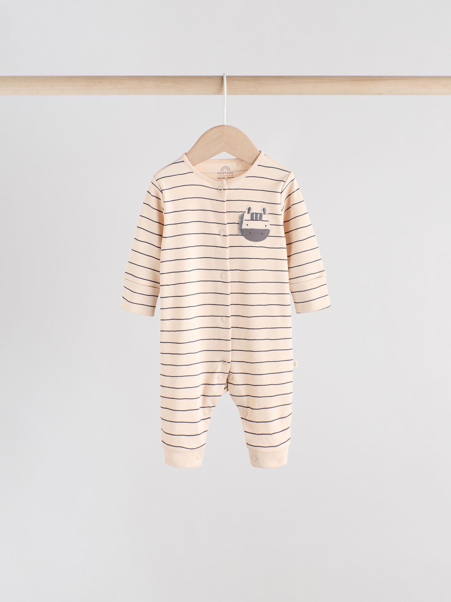 Neutral Baby Footless Character Sleepsuits 3 Pack (0mths-3yrs) image 4