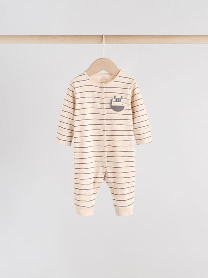 Neutral Baby Footless Character Sleepsuits 3 Pack (0mths-3yrs) image 4