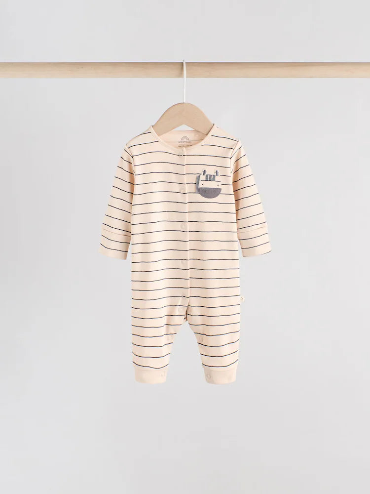 Neutral Baby Footless Character Sleepsuits 3 Pack (0mths-3yrs)