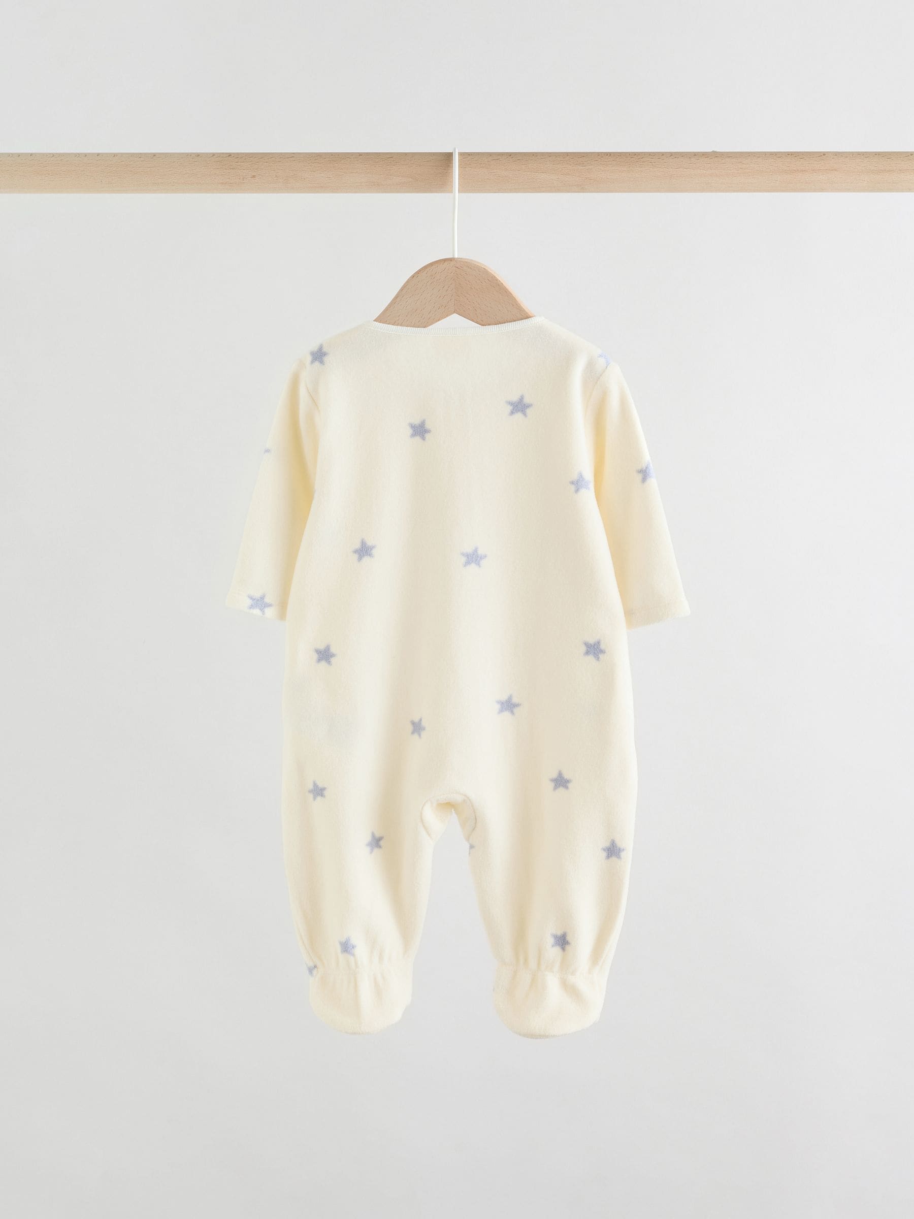 Neutral Baby Micro Fleece Two Way Zip Sleepsuits 2 Pack image 4