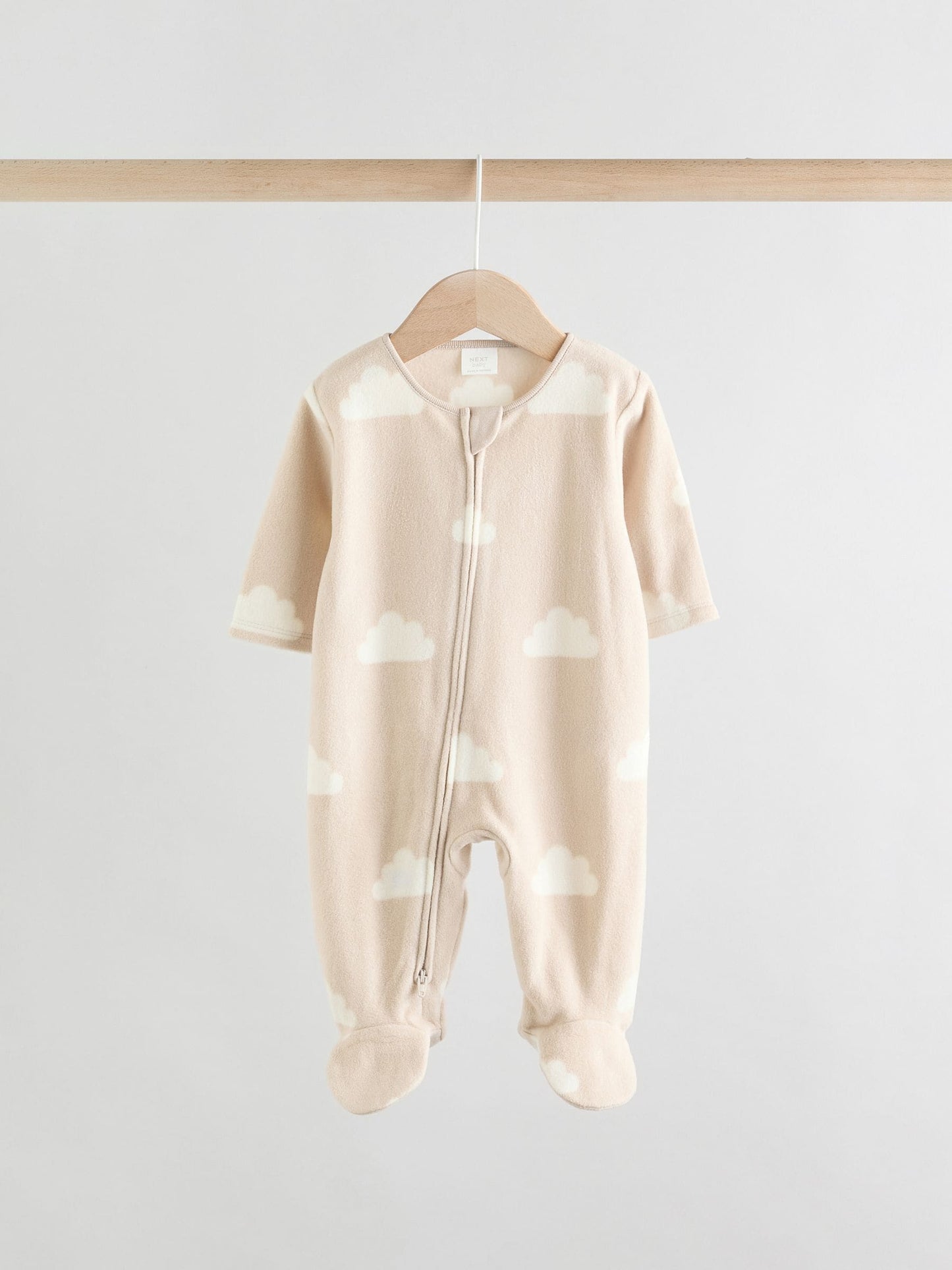 Neutral Baby Micro Fleece Two Way Zip Sleepsuits 2 Pack