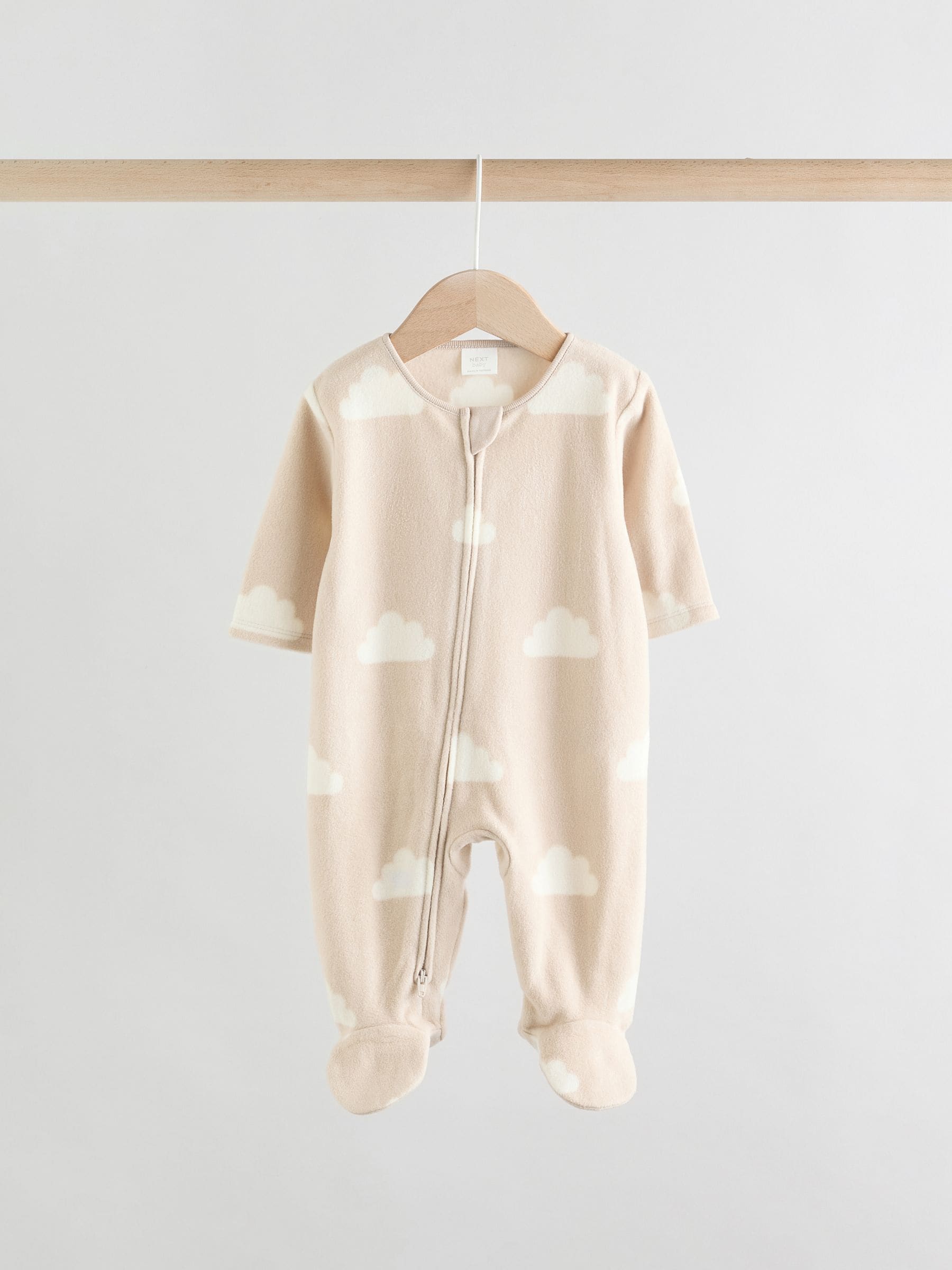 Neutral Baby Micro Fleece Two Way Zip Sleepsuits 2 Pack image 5