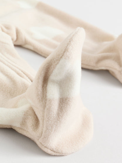 Neutral Baby Micro Fleece Two Way Zip Sleepsuits 2 Pack