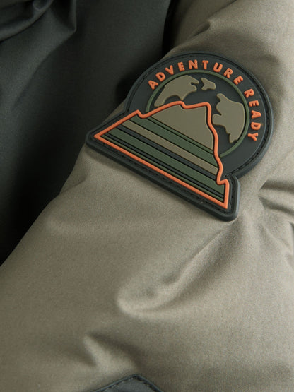 Green Waterproof Warm Padded Coat (12mths-10yrs)