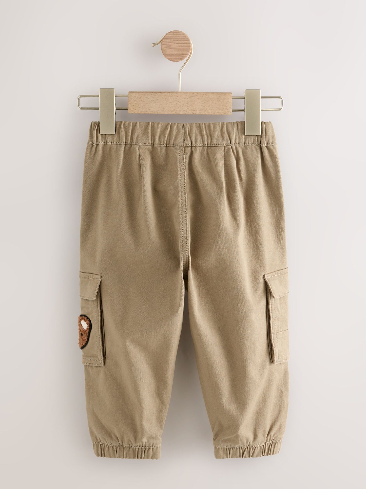 Tan Brown Bear Regular Fit Cargo Trousers (3mths-7yrs) image 2