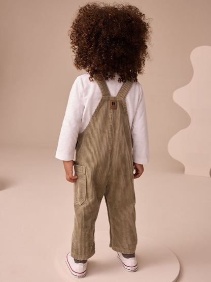 Sage Green Corduroy Dungarees (3mths-7yrs)