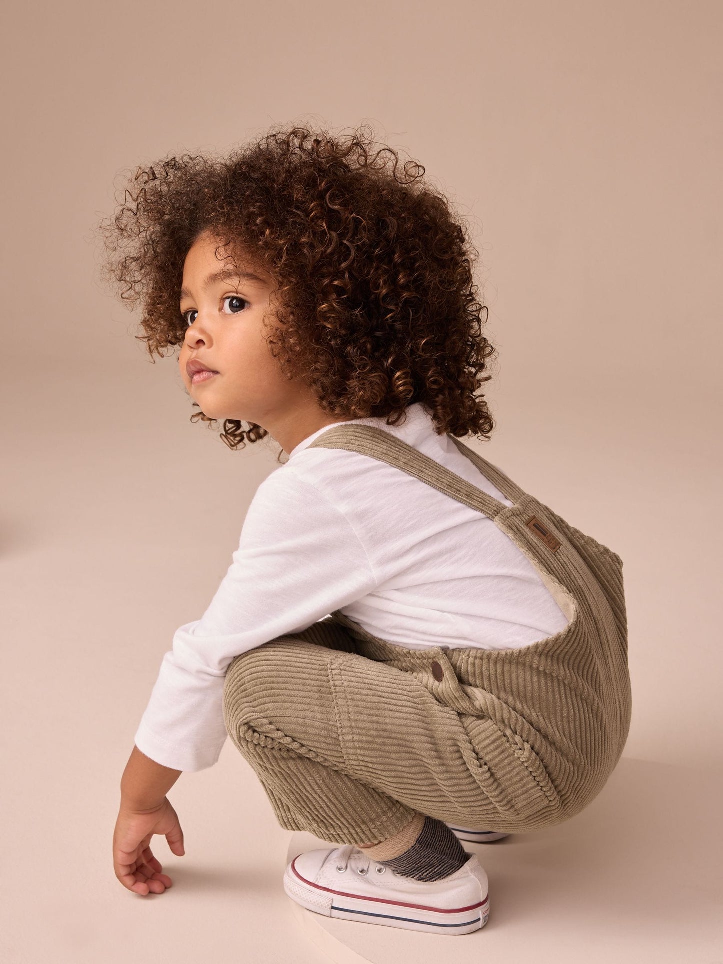 Sage Green Corduroy Dungarees (3mths-7yrs)