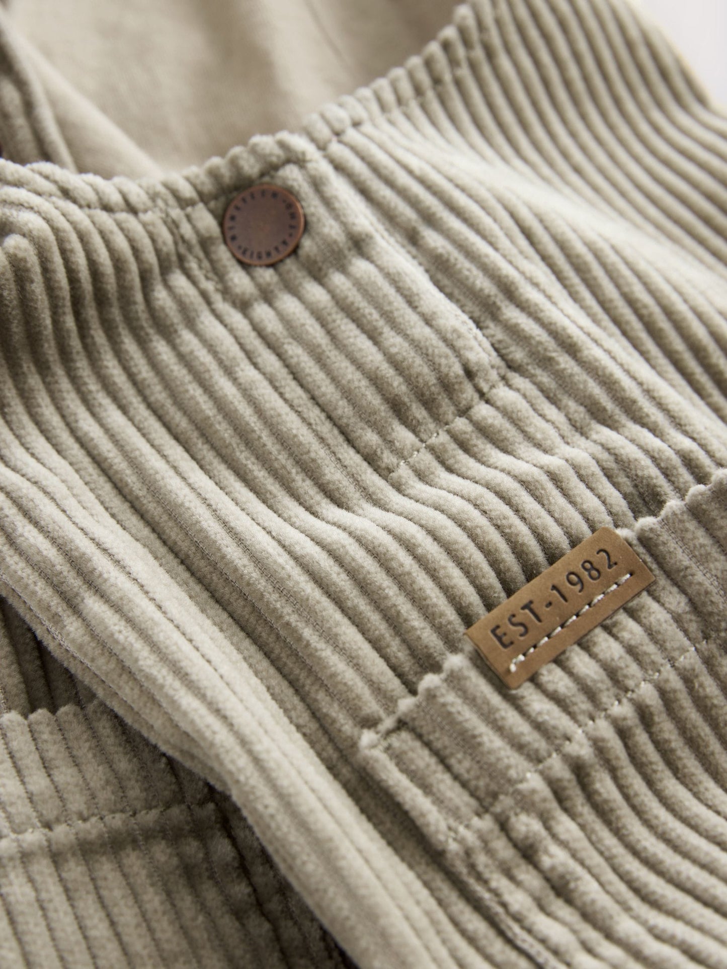 Sage Green Corduroy Dungarees (3mths-7yrs)