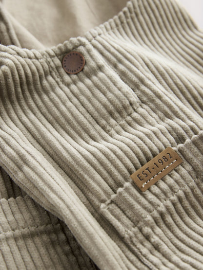 Sage Green Corduroy Dungarees (3mths-7yrs)