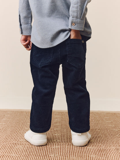 Navy Corduroy Trousers (3mths-7yrs) image 2
