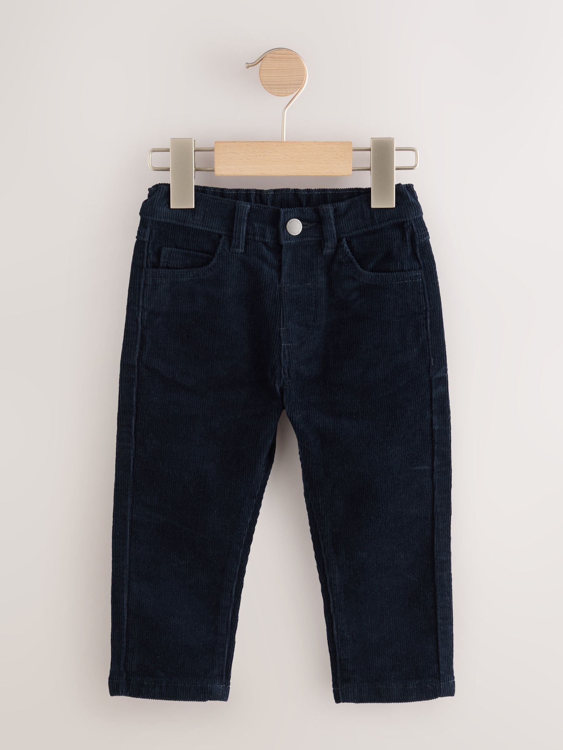 Navy Corduroy Trousers (3mths-7yrs) image 4