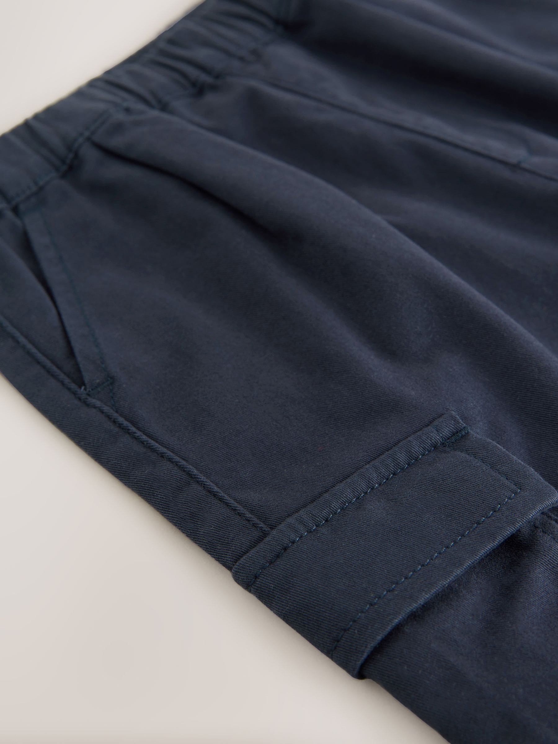 Navy Regular Fit Cargo Trousers (3mths-7yrs) image 4