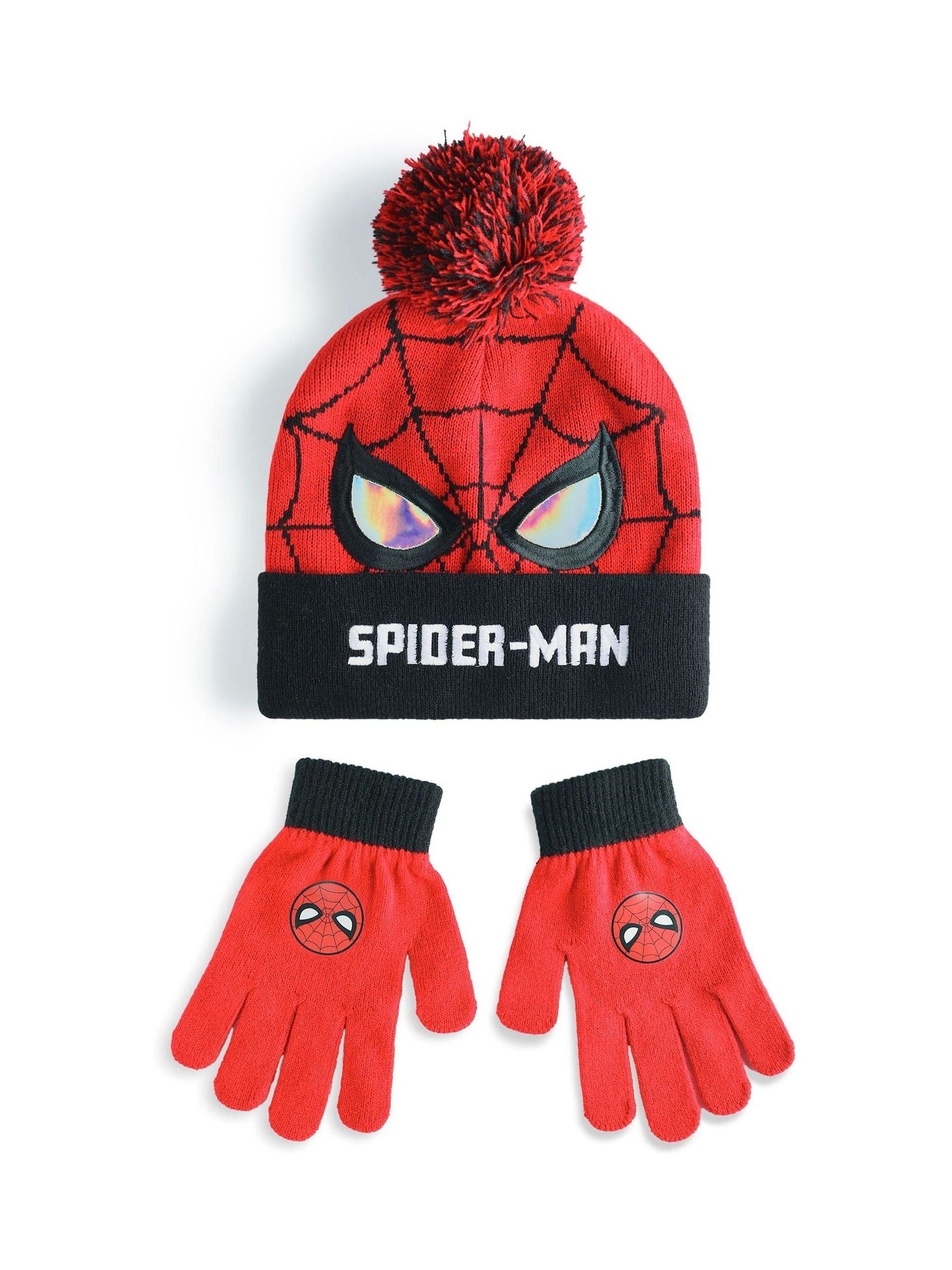 Dsiney Kidz - Vanilla Underground Red Marvel Spider-Man Boys Hat & Gloves Set image 1