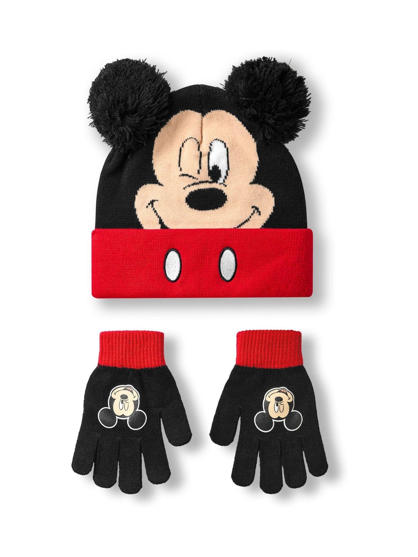 Dsiney Kidz - Vanilla Underground Black Chrome Kids Disney Character Winter Hat And Gloves Set image 1