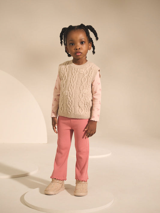 Beige Knitted Jumper and Leggings Set (3mths-7yrs) image 1