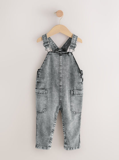 Grey Denim Dungarees (3mths-7yrs)
