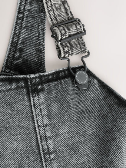 Grey Denim Dungarees (3mths-7yrs)