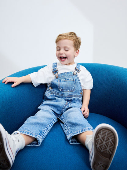 Mid Blue Denim Dungarees (3mths-7yrs)