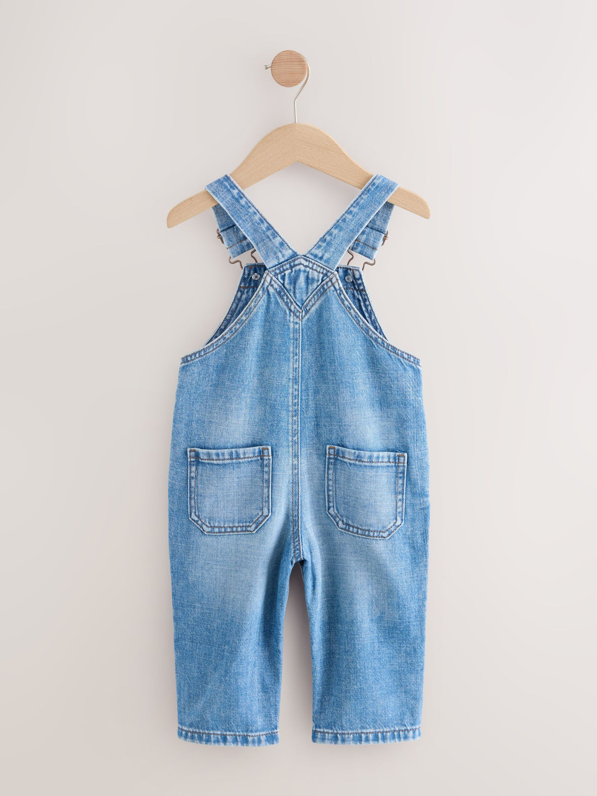 Mid Blue Dungarees (3mths-7yrs) image 6