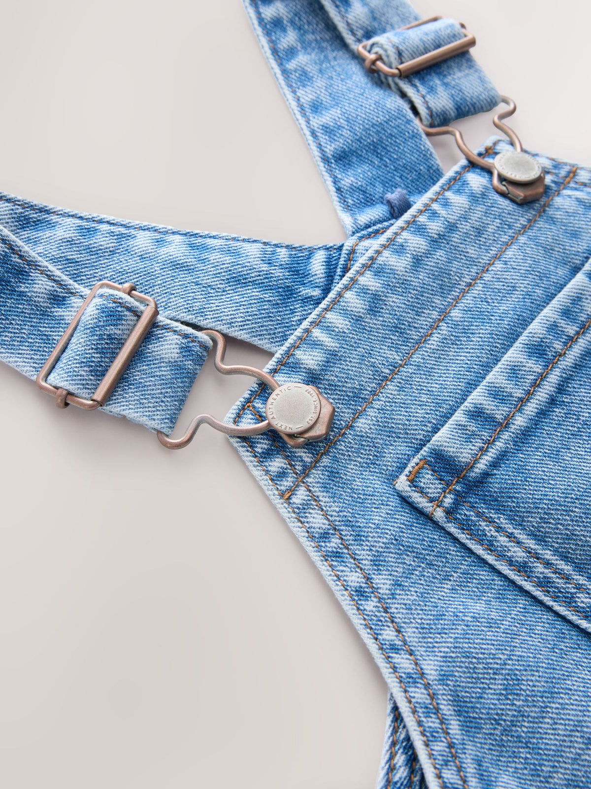 Mid Blue Dungarees (3mths-7yrs) image 7