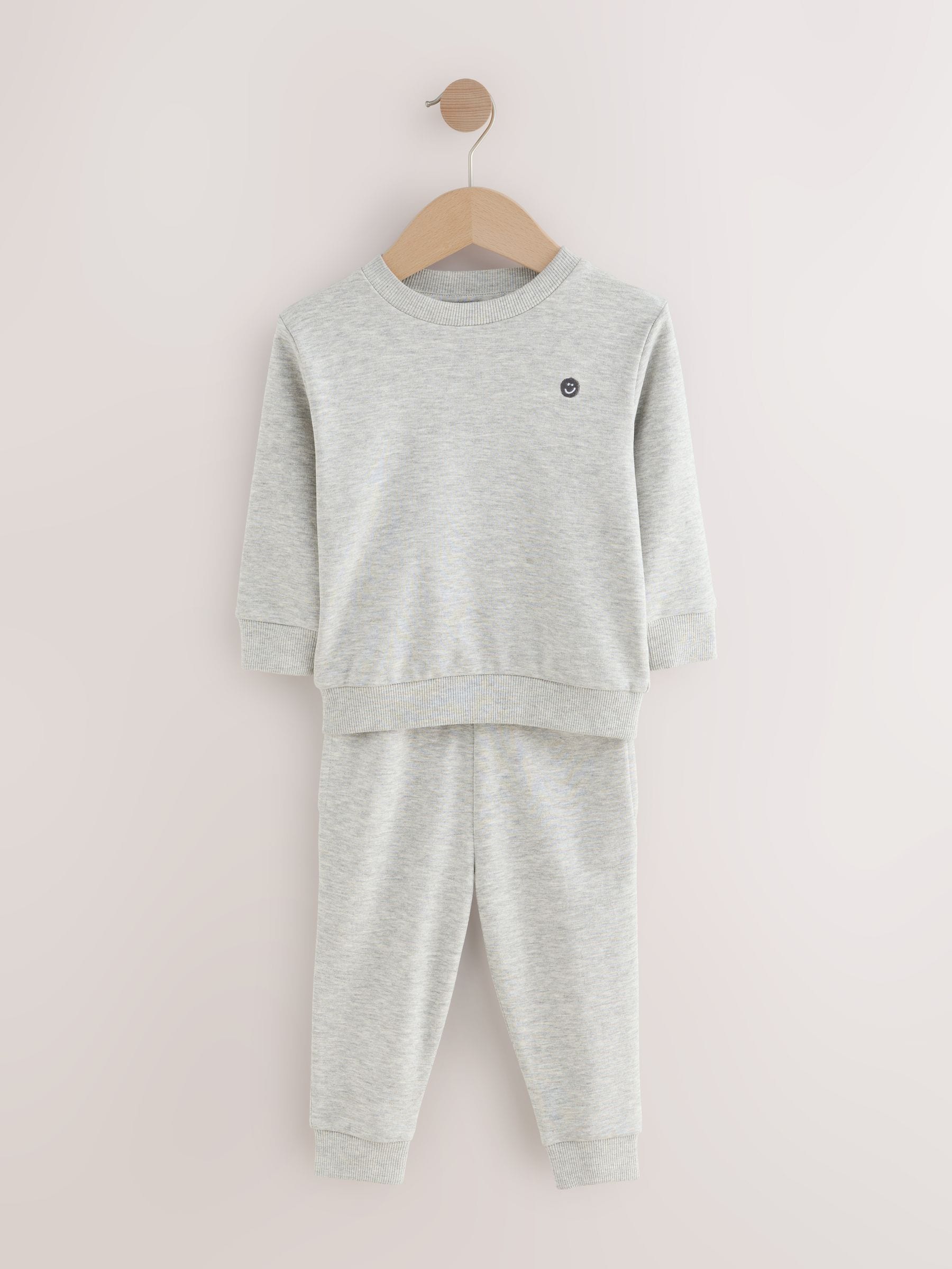 Dsiney Kidz - Grey Marl Logo Sweatshirt And Joggers Set (3mths-7yrs) image 1