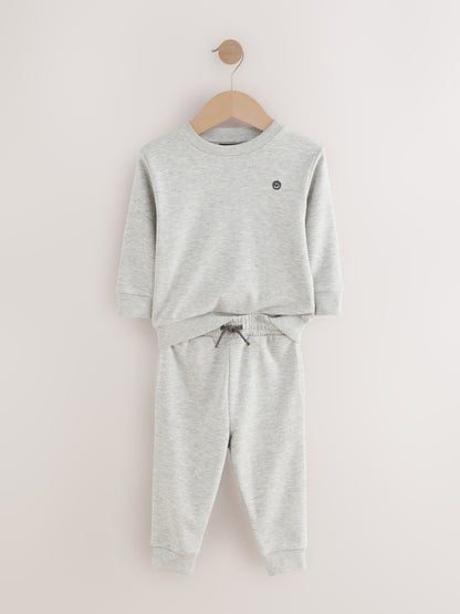Dsiney Kidz - Grey Marl Logo Sweatshirt And Joggers Set (3mths-7yrs) image 2