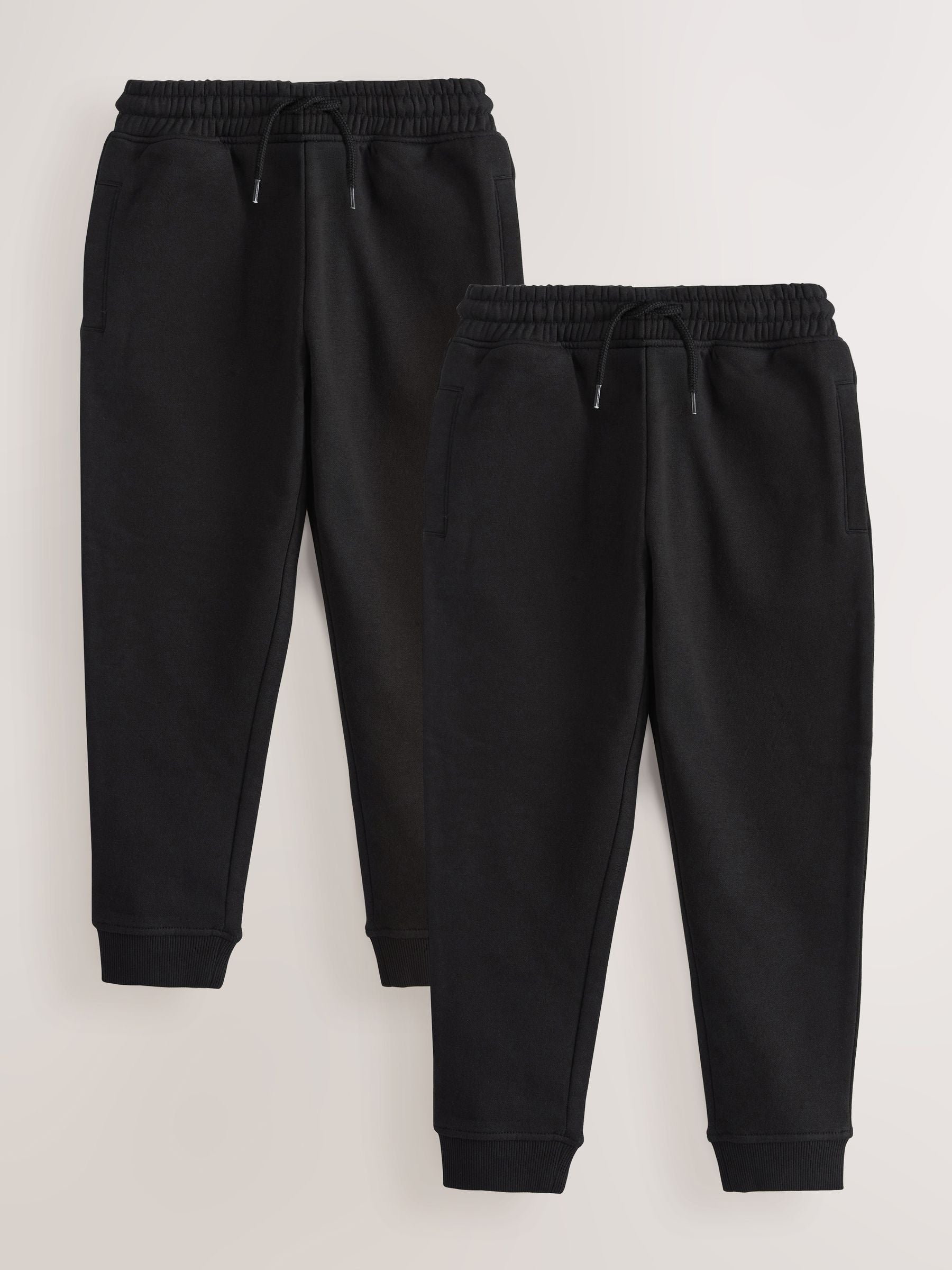 Dsiney Kidz - Black Slim Fit Joggers 2 Pack (3-16yrs) image 1