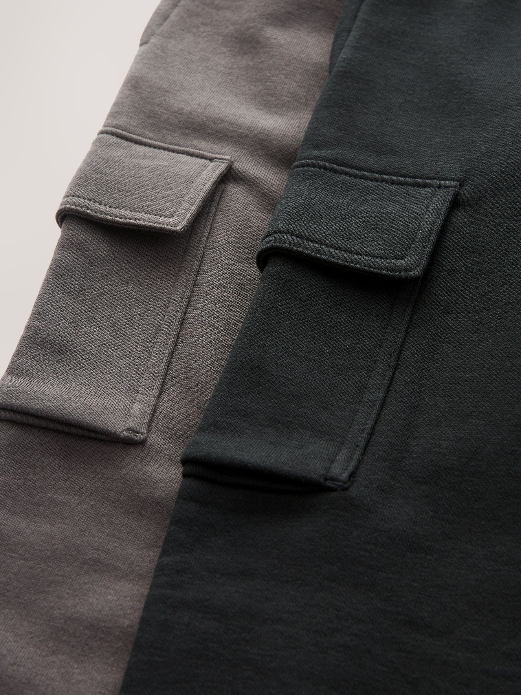Dsiney Kidz - Black/Grey Slim Fit Cargo Joggers 2 Pack (3-16yrs) image 3