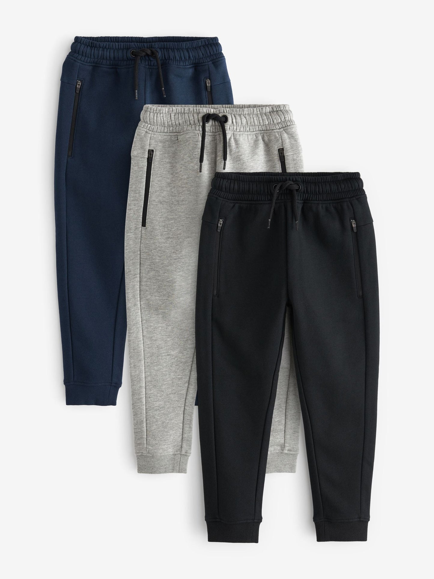 Dsiney Kidz - Multi Slim Fit Zip Joggers 3 Pack (3-16yrs) image 1