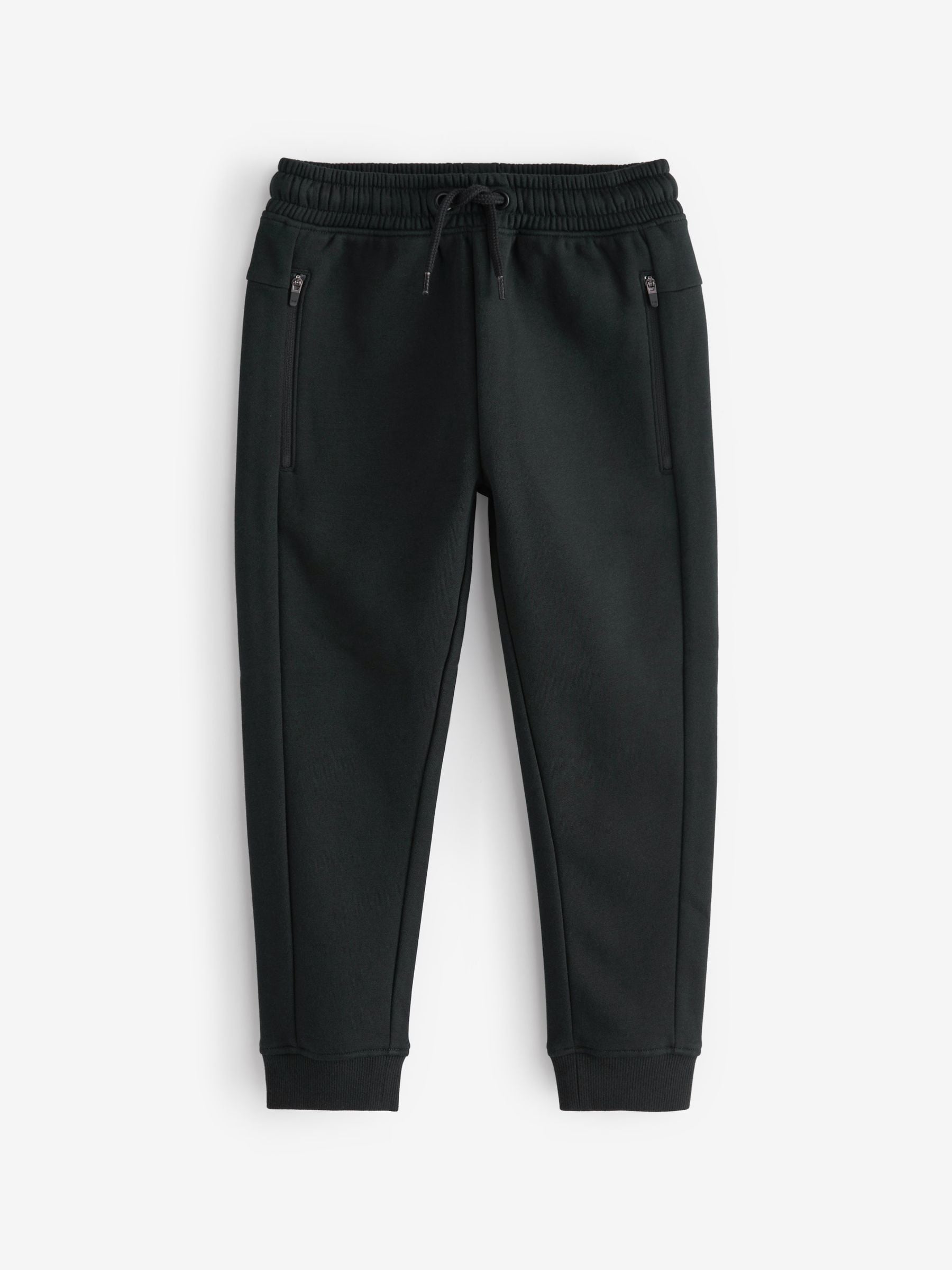 Dsiney Kidz - Black Slim Fit Zip Joggers (3-16yrs) image 1