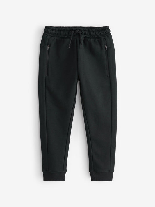 Dsiney Kidz - Black Slim Fit Zip Joggers (3-16yrs) image 1