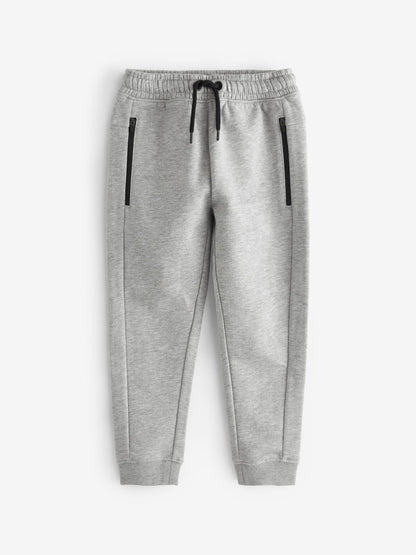 Dsiney Kidz - Grey Marl Slim Fit Zip Joggers (3-16yrs) image 1