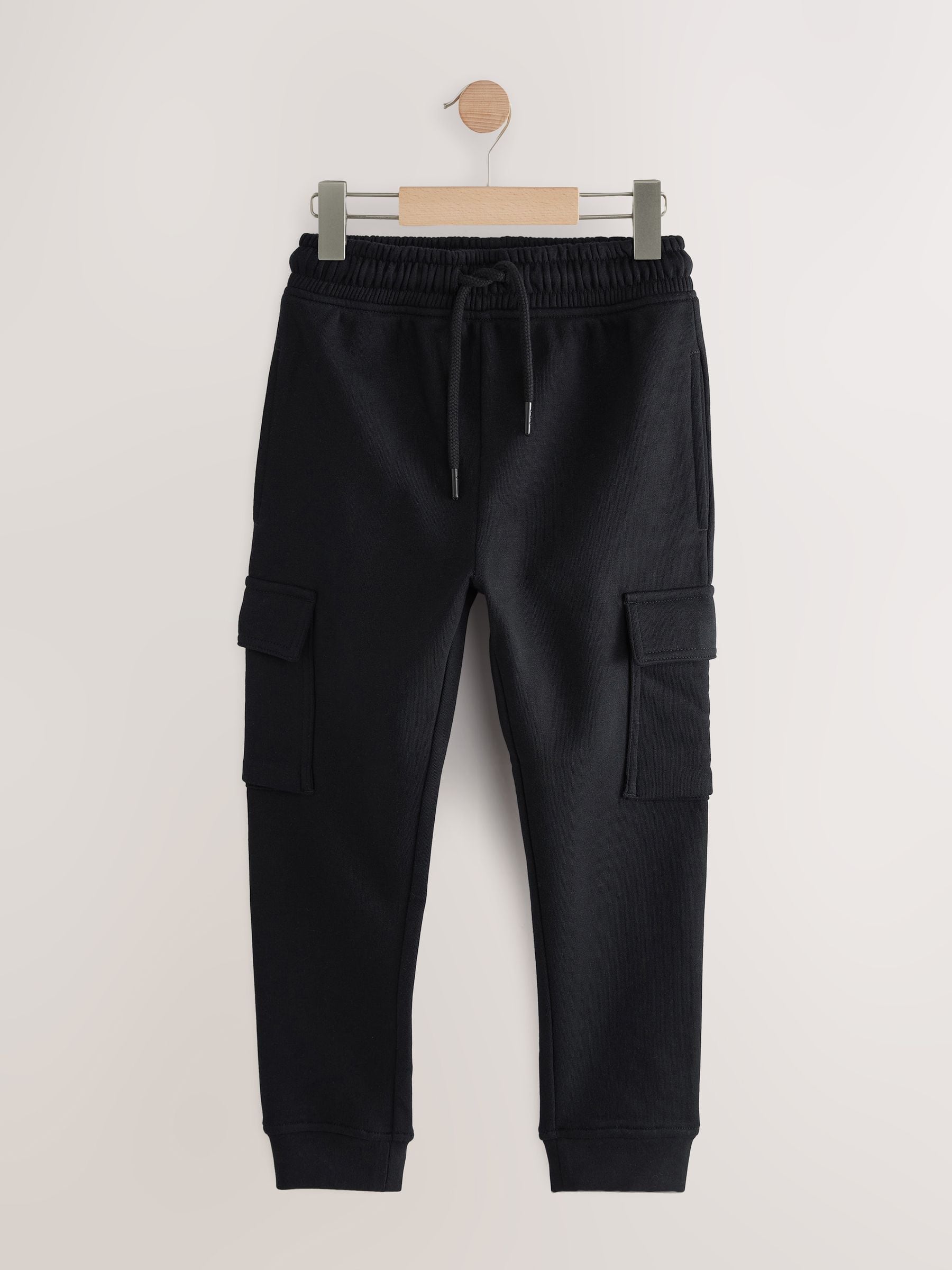 Dsiney Kidz - Black Slim Fit Cargo Rich Joggers (3-16yrs) image 1